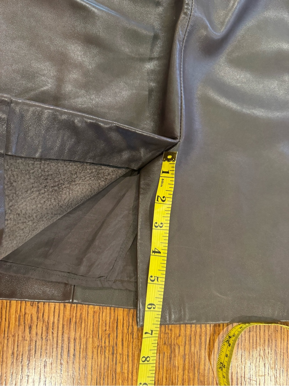 St John Collection Leather Skirt - Picture 12 of 12